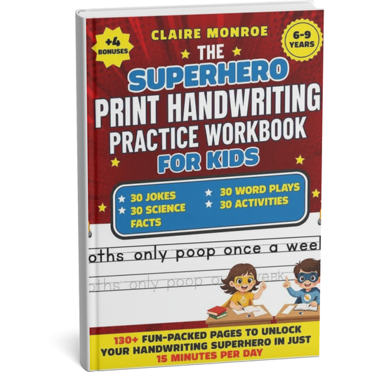 Superhero Handwriting Workbook