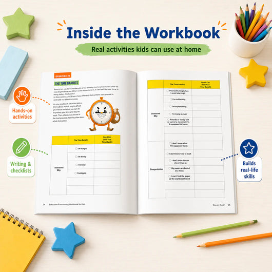 Executive Functioning Workbook for Kids