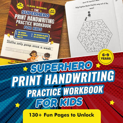 Superhero Handwriting Workbook